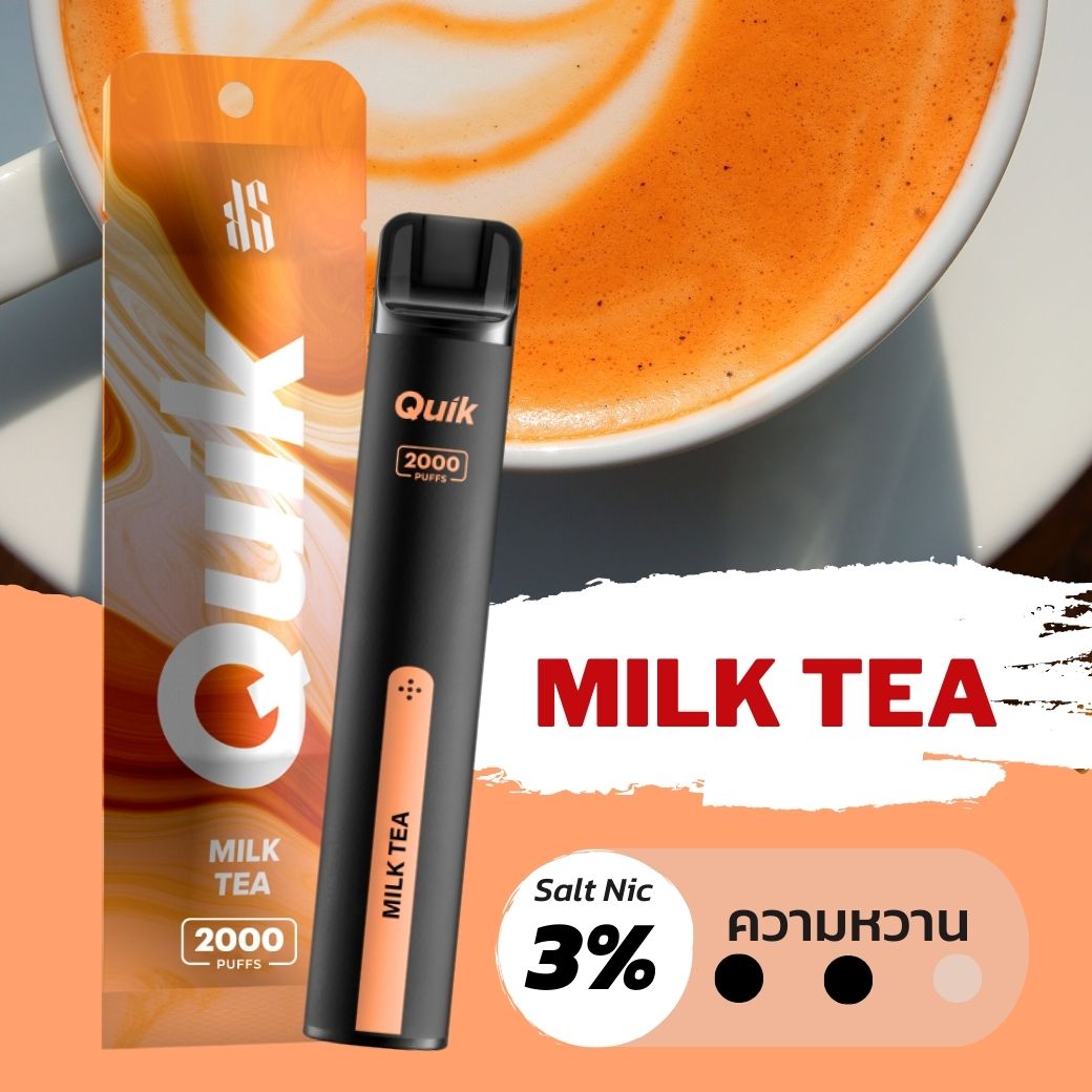 ks quik 2000 puffs Milk tea