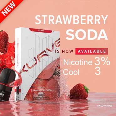 KS Kurve Pods Strawberry Soda สตรอเบอรี่โซดา