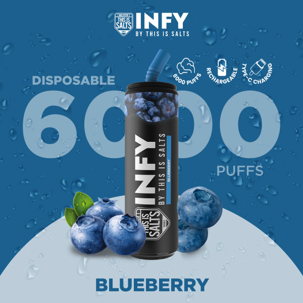 INFY 6000 Puffs Blueberry กลิ่นบลูเบอร์รี่