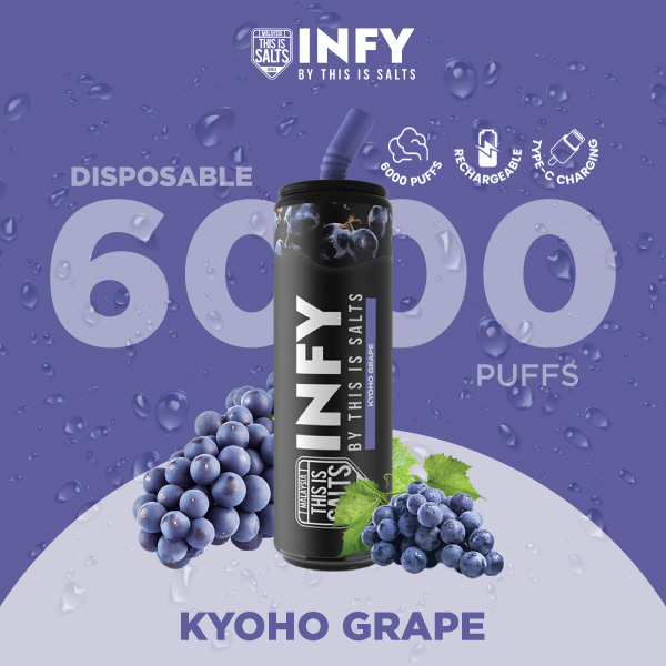 INFY 6000 Puffs Kyoho Grape กลิ่นองุ่นเคียวโฮ