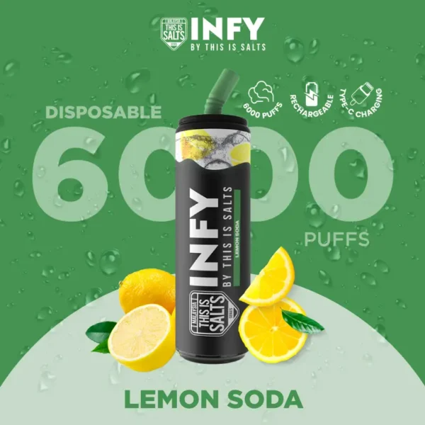 INFY 6000 Puffs Lemon Soda กลิ่นเลมอนโซดา