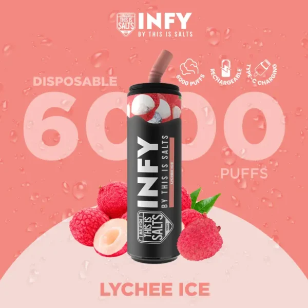 INFY 6000 Puffs Lychee Ice กลิ่นลิ้นจี่