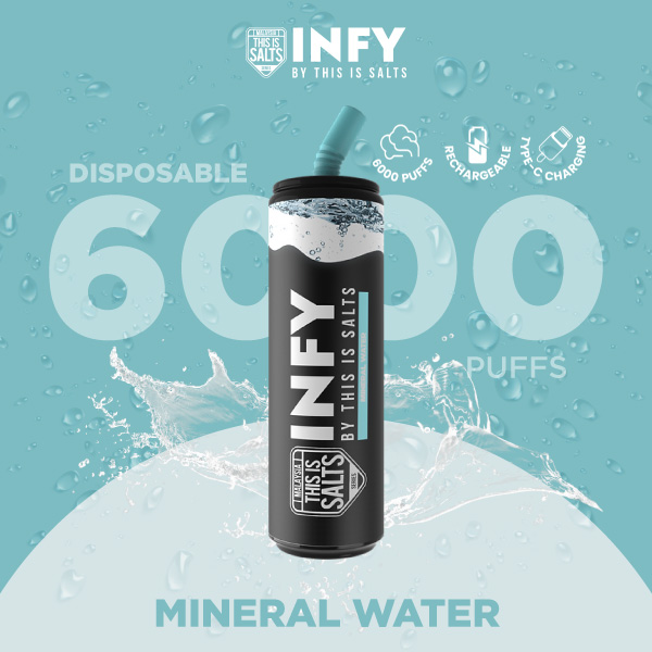 INFY 6000 Puffs Mineral Water กลิ่นน้ำแร่