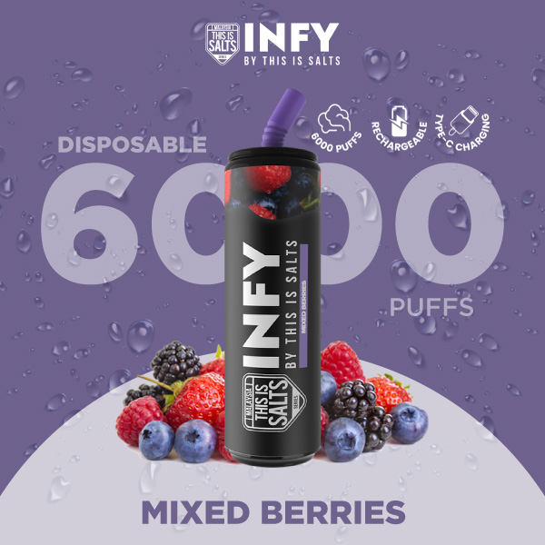 INFY 6000 Puffs Mixed Berries กลิ่นเบอร์รี่รวม