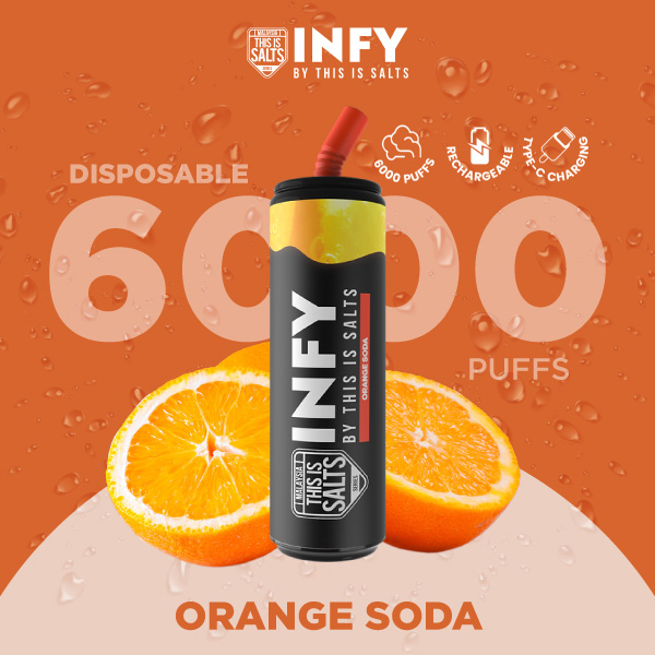 INFY 6000 Puffs Orange Soda กลิ่นส้มโซดา