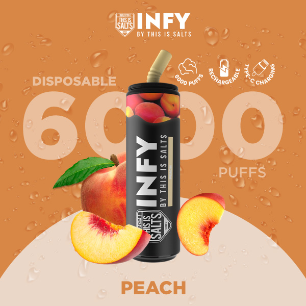 INFY 6000 Puffs Peach กลิ่นพีช