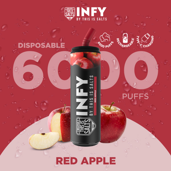 INFY 6000 Puffs Red Apple กลิ่นแอปเปิ้ลแดง