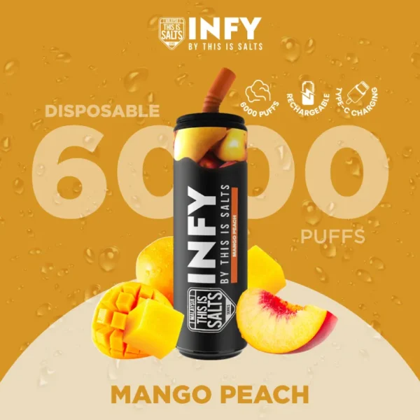 INFY 6000 Puffs Mango Peach กลิ่นมะม่วงพีช